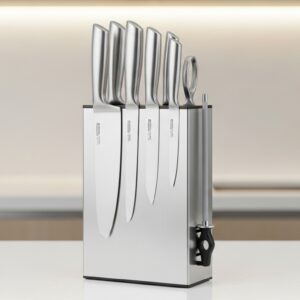 Stainless Steel Knife Block Set (6-Piece)
