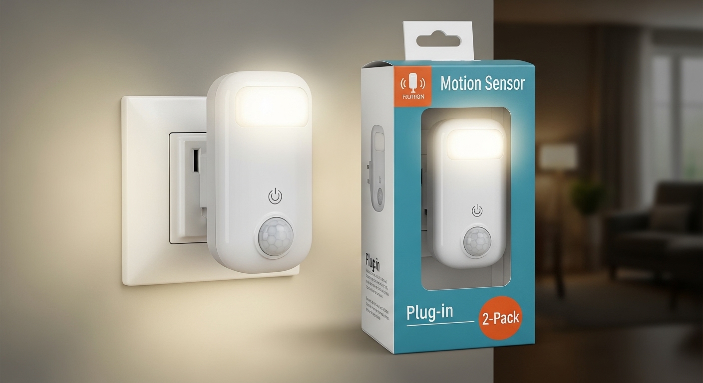Motion Sensor Night Light (Plug-in, 2-Pack)