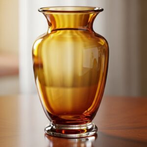 Decorative Glass Vase (Amber 12")