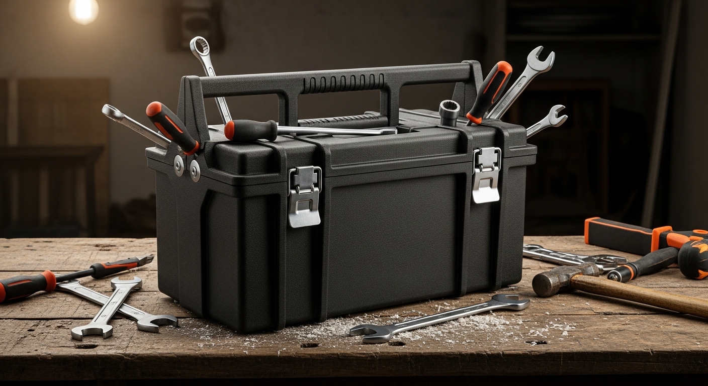 Heavy-Duty Tool Box (19")