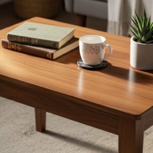 Wooden Coffee Table (Walnut Finish)